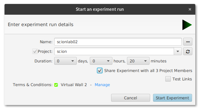 jFed Run Experiment